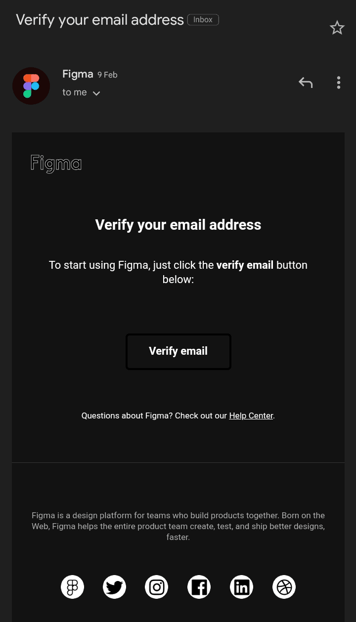 Figma onboarding email drip campaign 1