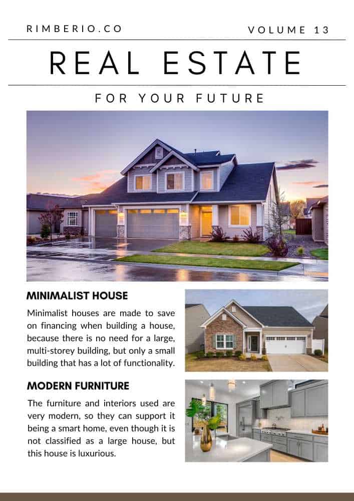 informational email example in real estate marketing
