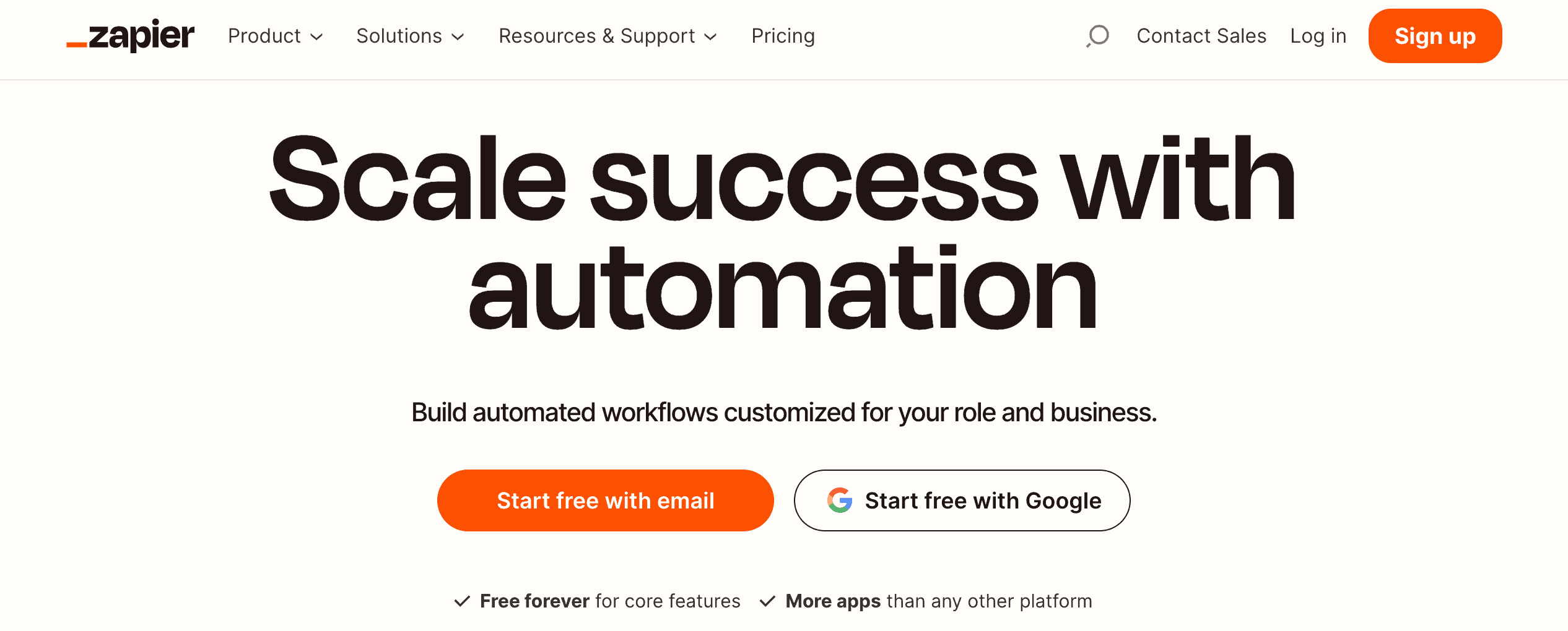 Zapier marketing tool automation for startups 