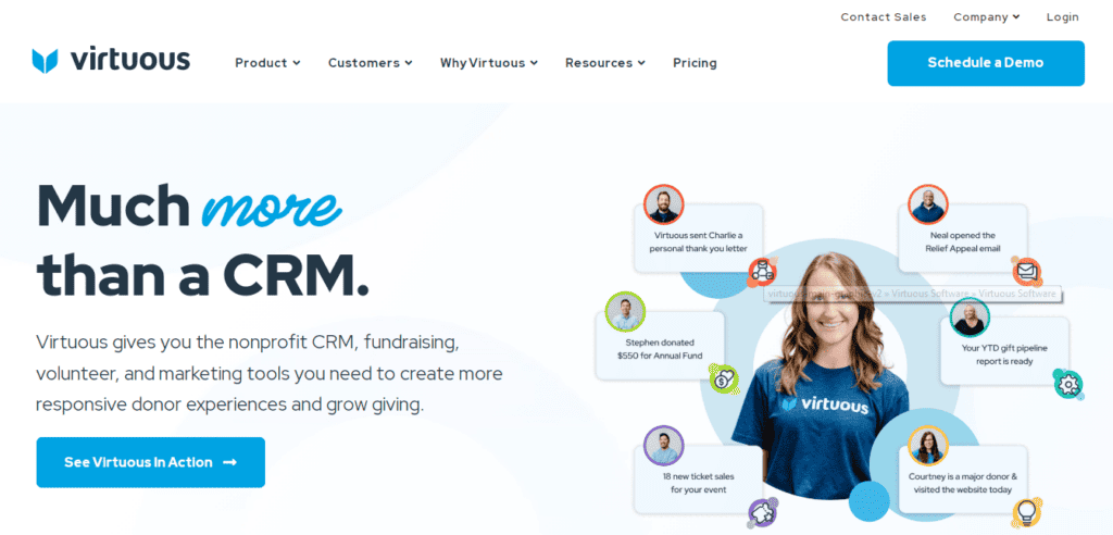 Marketing automation software for nonprofits: Virtuous