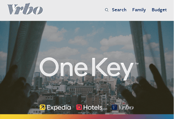 Email header example from Vrbo