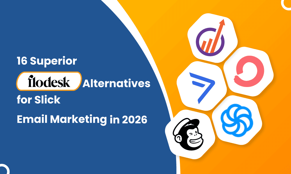 Flodesk alternatives 2026 `hero image for EngageBay blog