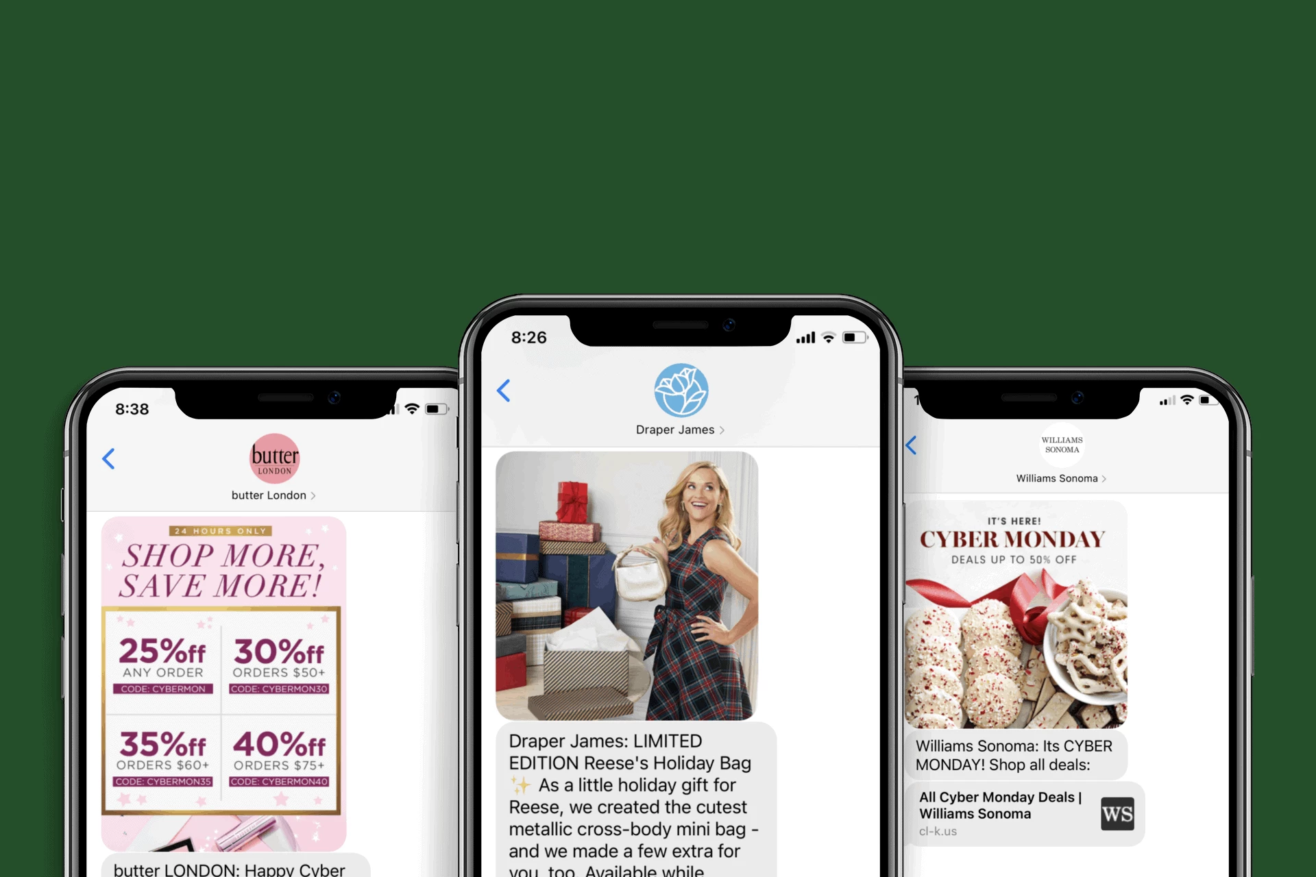 SMS marketing example