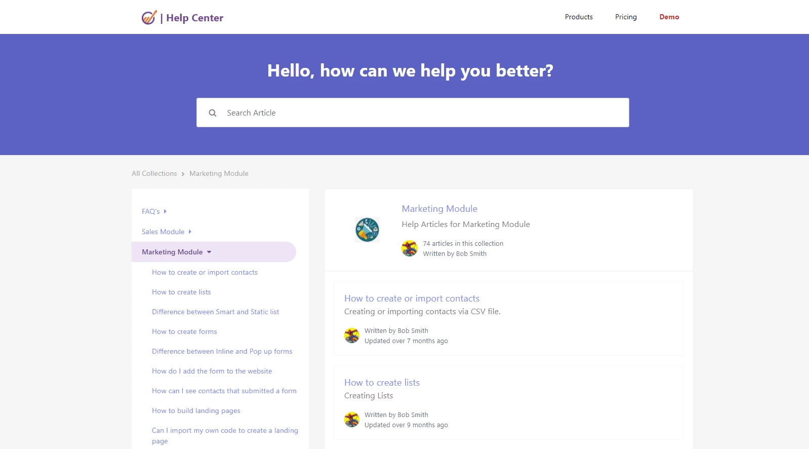 EngageBay knowledge base