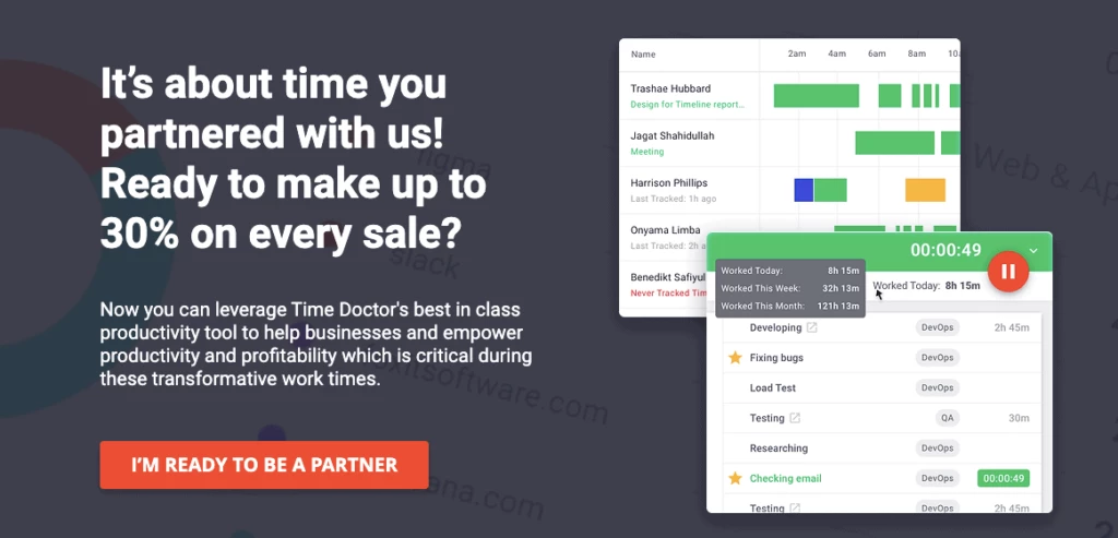TimeDoctor SaaS affiliate program
