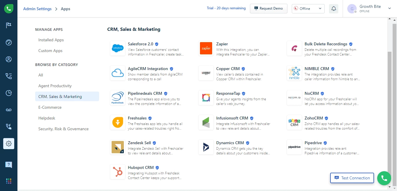 Freshdesk's integration