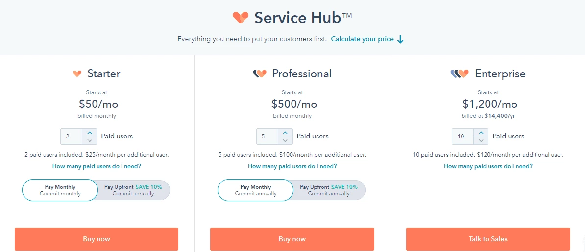 Hubspot pricing