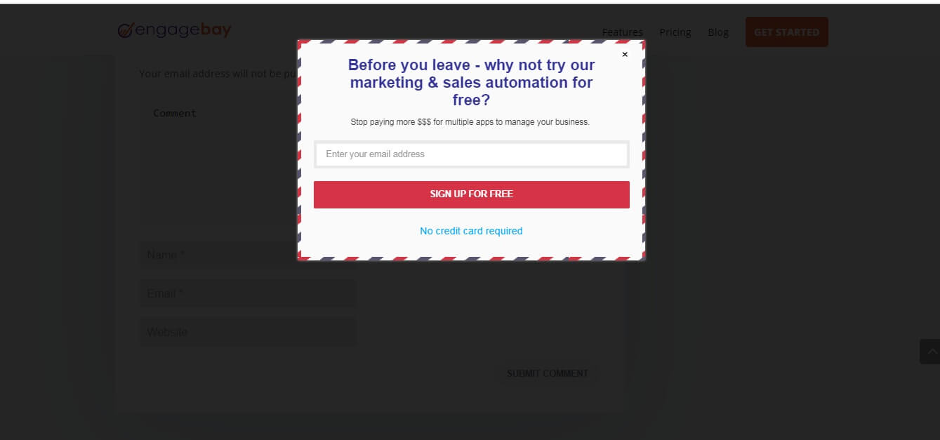 lead capture forms in engagebay