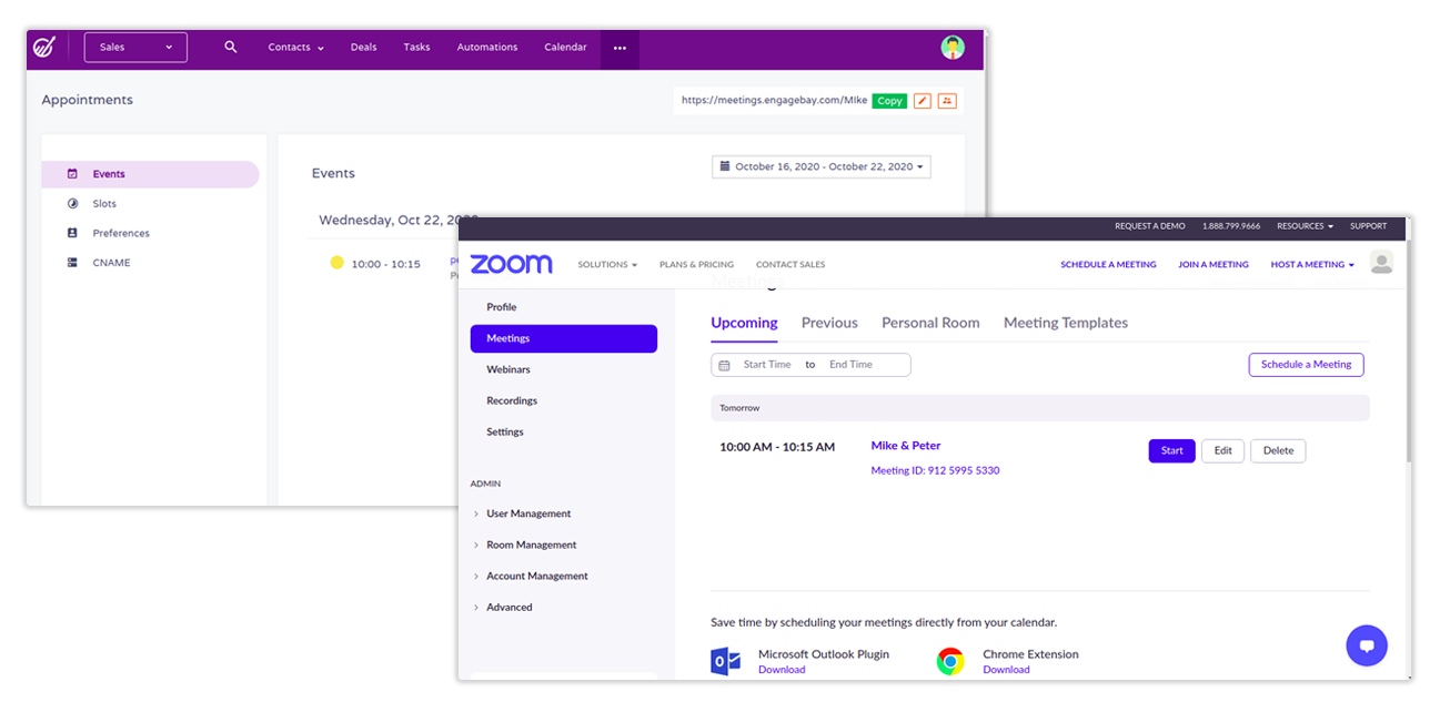Send contacts from your form to EngageBay CRM